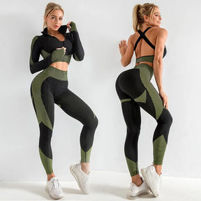 2/3pcs Seamless Workout Outfit