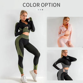 2/3pcs Seamless Workout Outfit